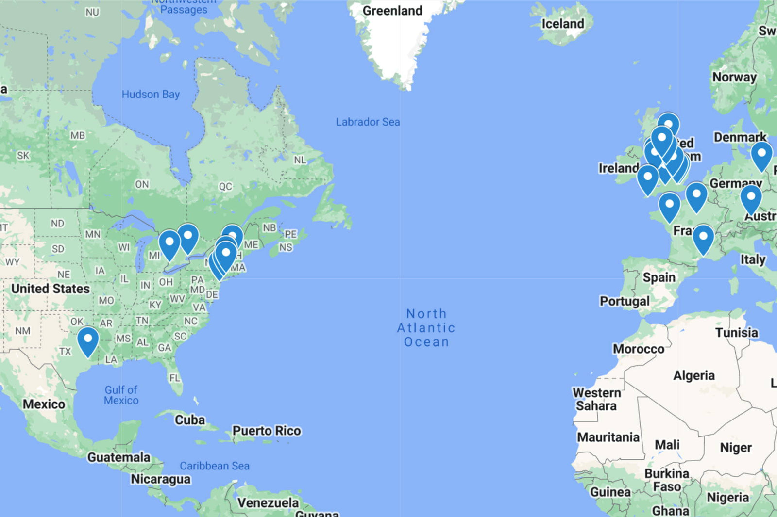 Our 13 stockists further afield